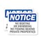 Signmission No Boating Or Swimming No Fishing Behind, 10 in W x Rectangle, Plastic OS-2PACK-NS-P-710-L-14394 - alternate 1
